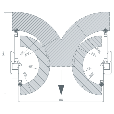 Hydraulische 2-Säulen-Hebebühne